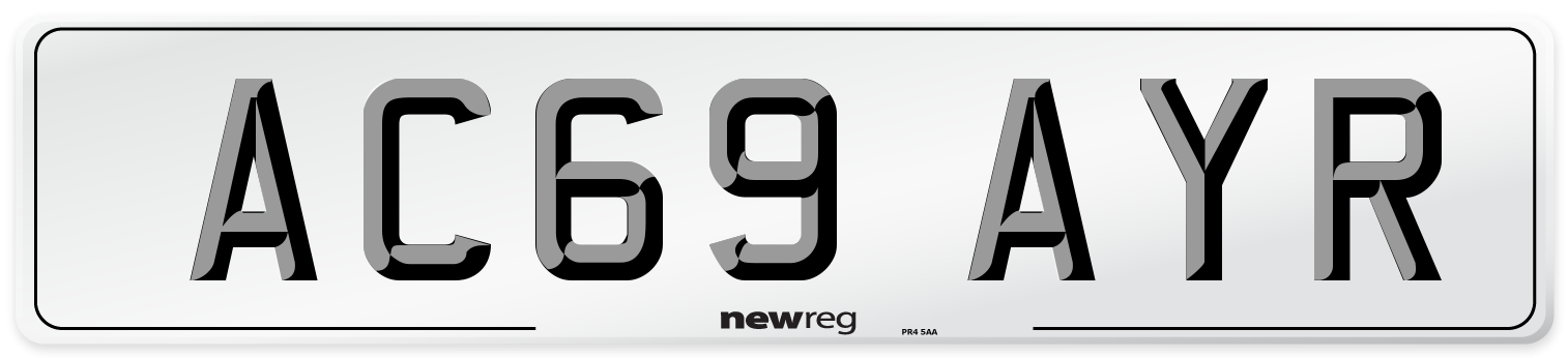 AC69 AYR Number Plate from New Reg